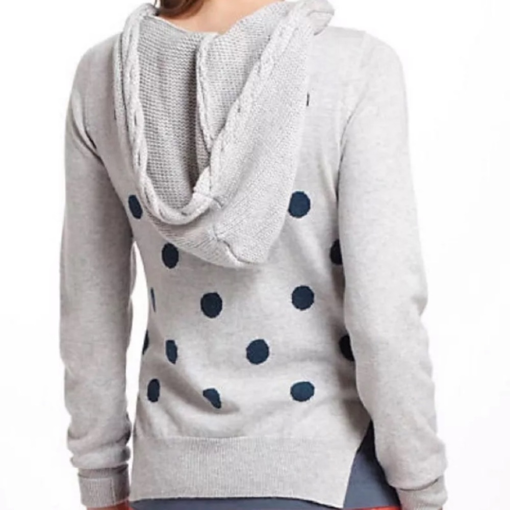 Anthropologie Yoon hoody polka dot back
